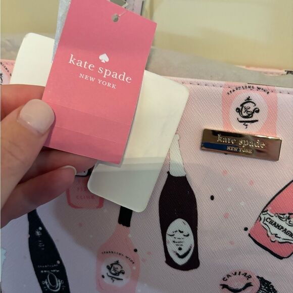 NWT Kate Spade Shore Street Margareta Champagne Tote Bag in Pink - Picture 8 of 11